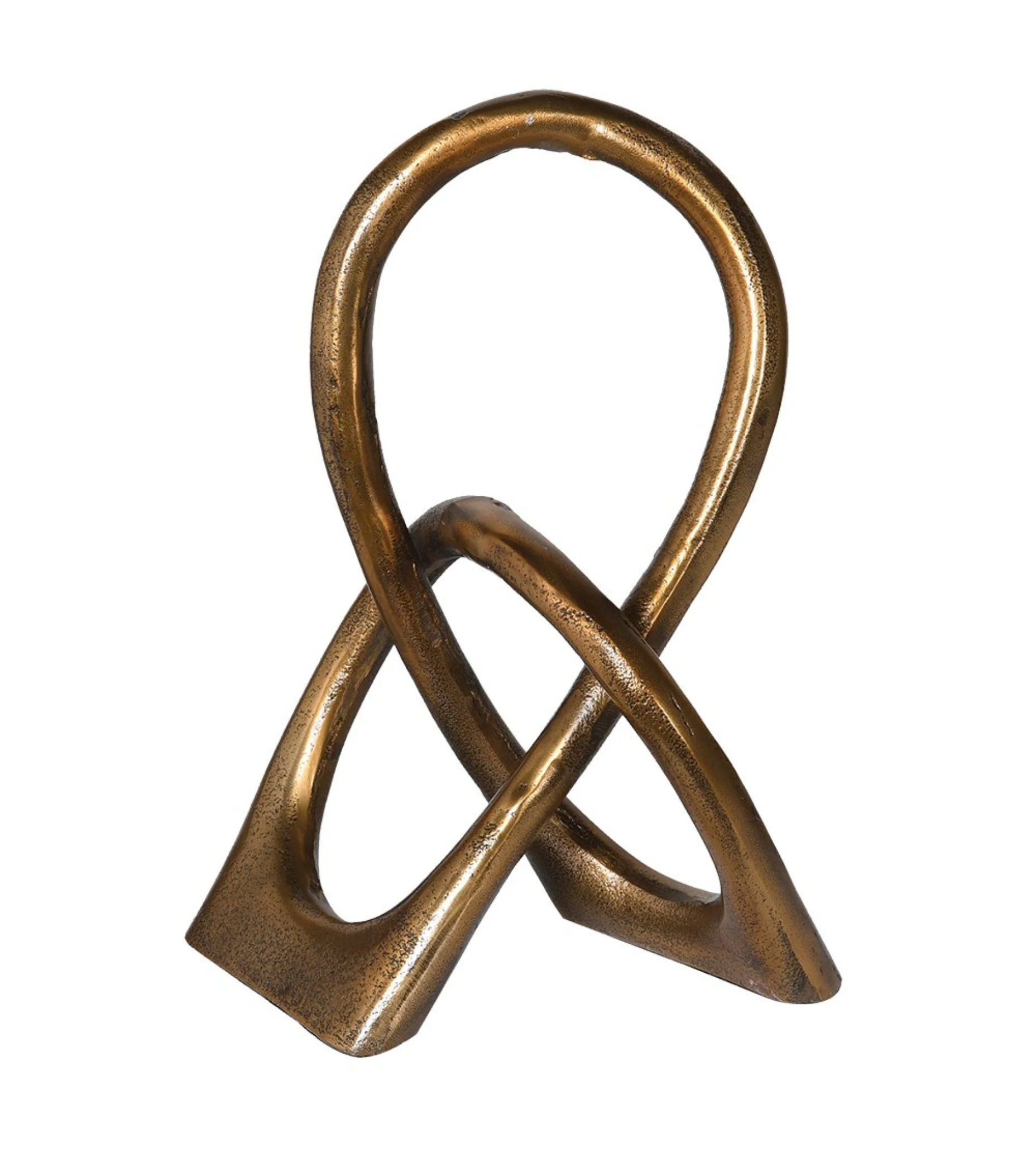 Antique Gold Loop Sculpture - Image 5