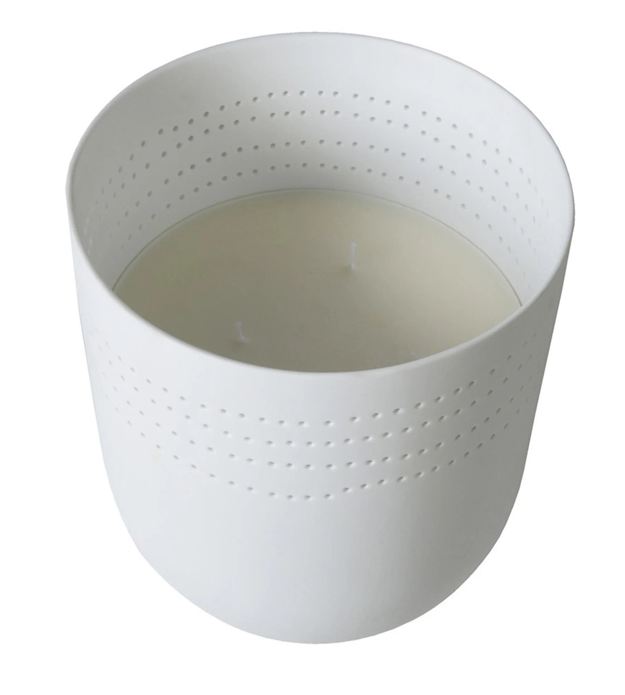 Large Basilicum Basil & Geranium White Ceramic Candle - Image 6