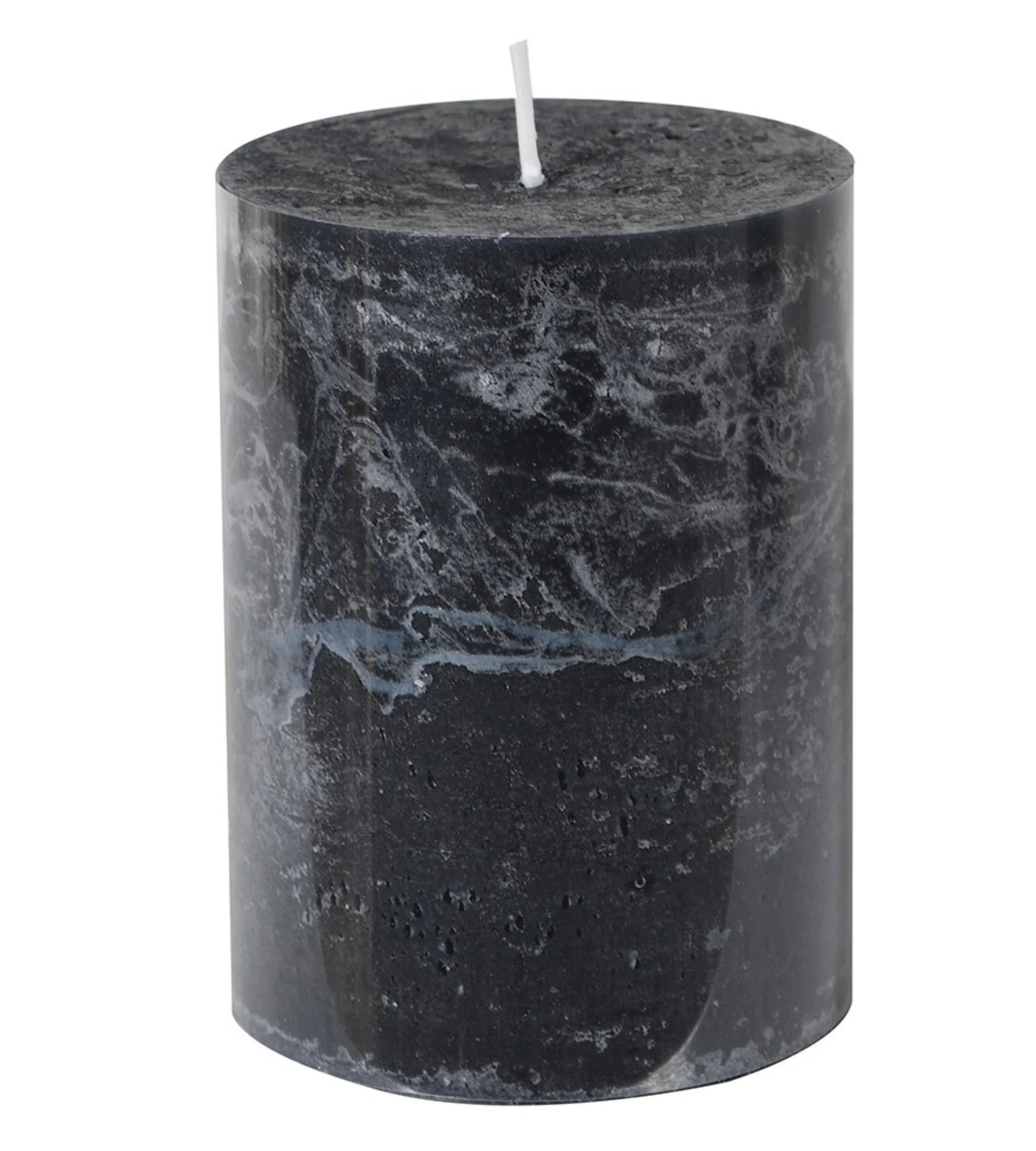 Black Violet and Sandalwood Pillar Candle - Image 3