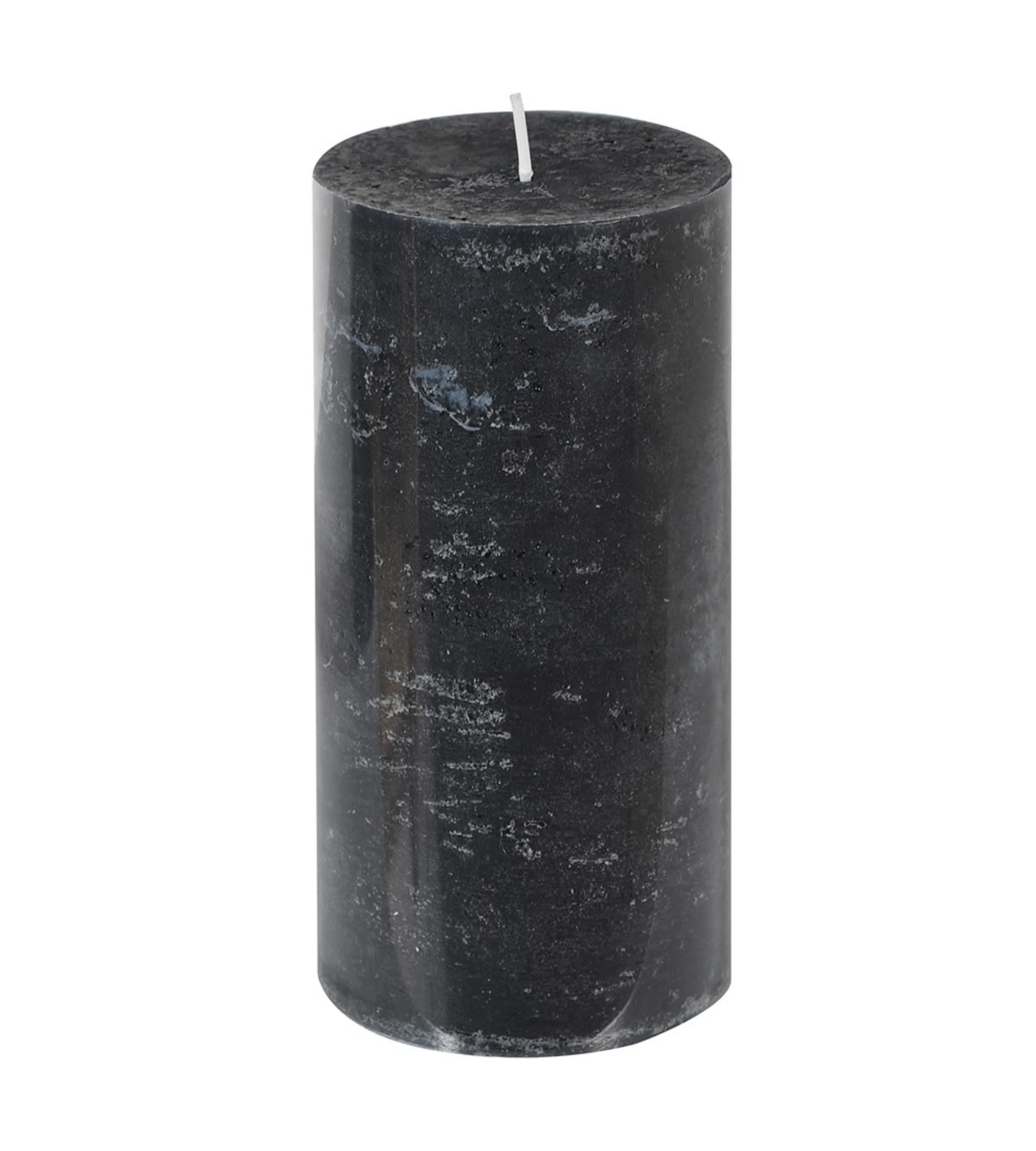 Black Violet and Sandalwood Pillar Candle - Image 4
