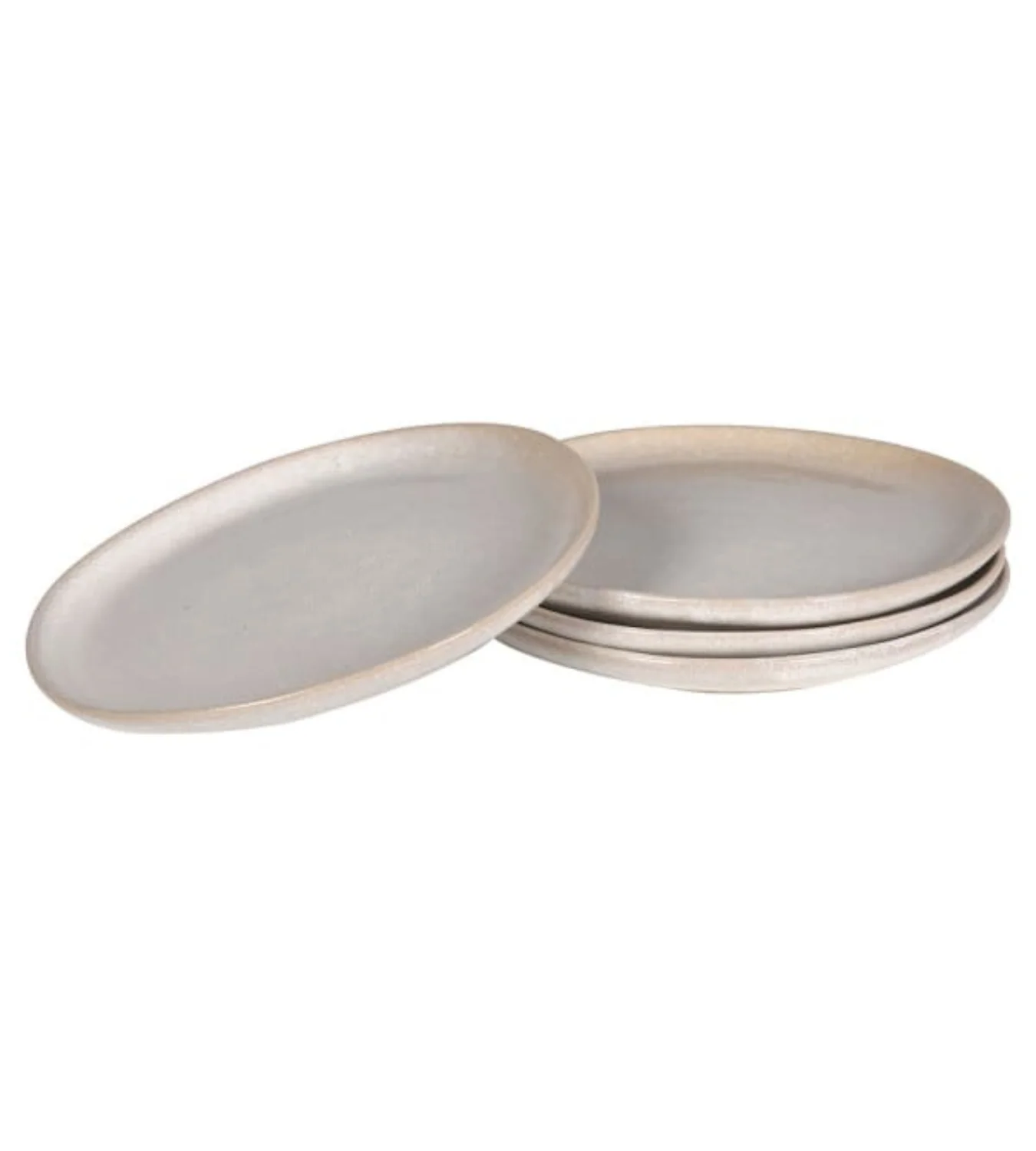 Cream Organic Shape 12 Piece Ceramic Dinner Set - Image 5