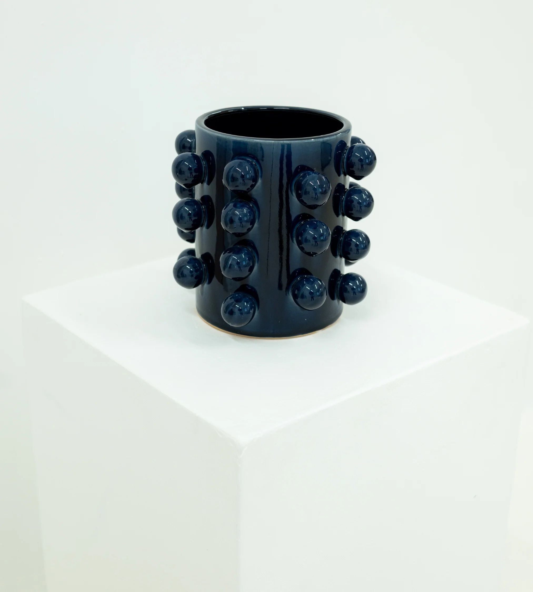 Dark Blue Bobble Vase - Image 2