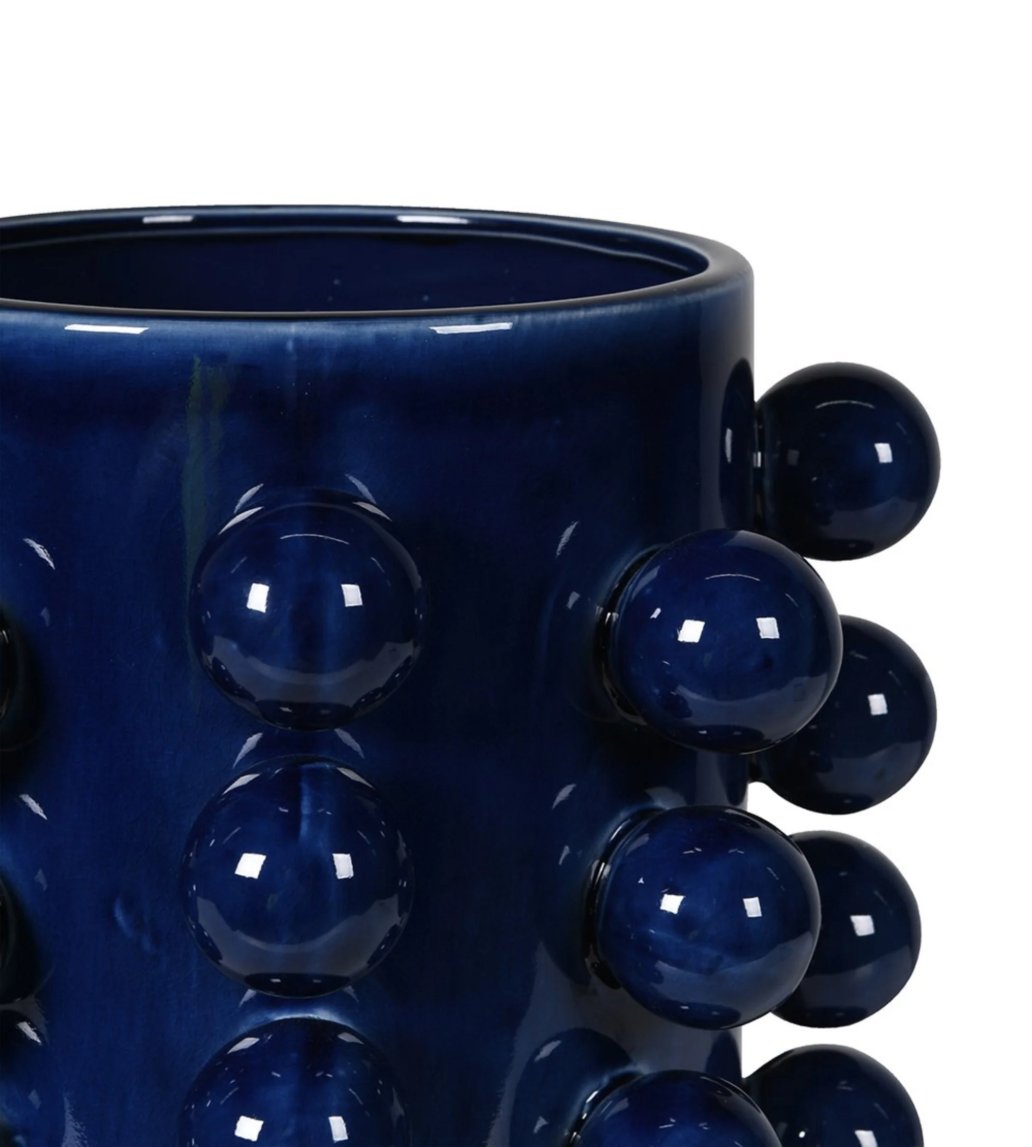 Dark Blue Bobble Vase - Image 4