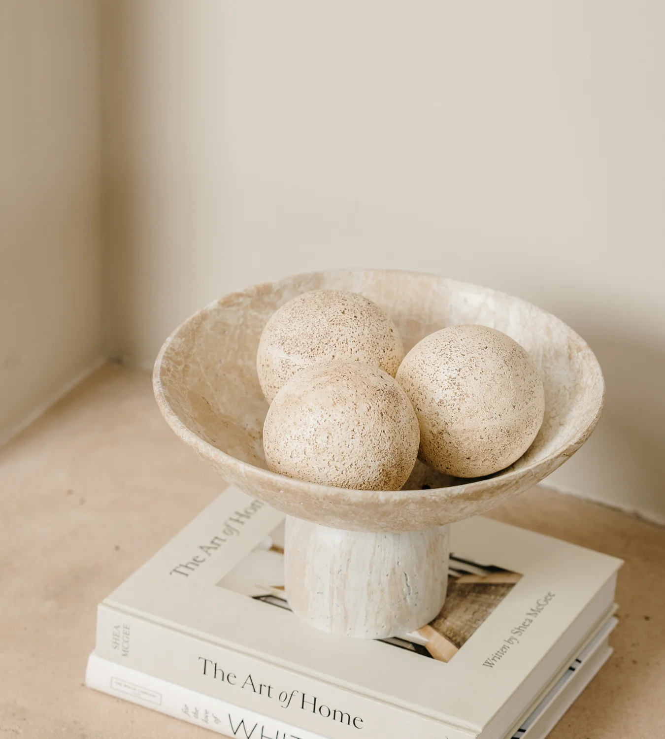 Faux Travertine Ball - Image 2