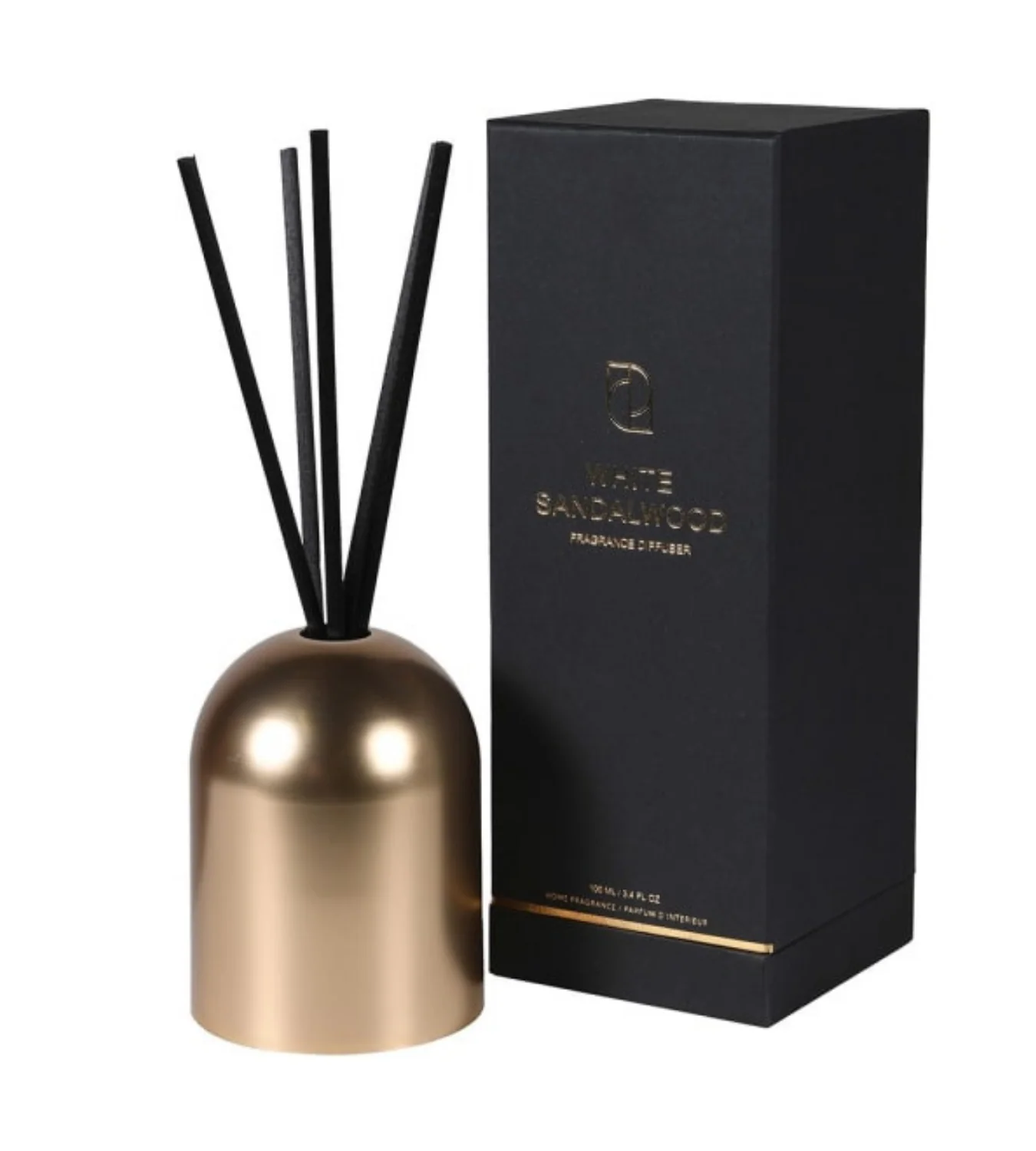 Gold Sandalwood Reed Diffuser & Candle Set - Image 3