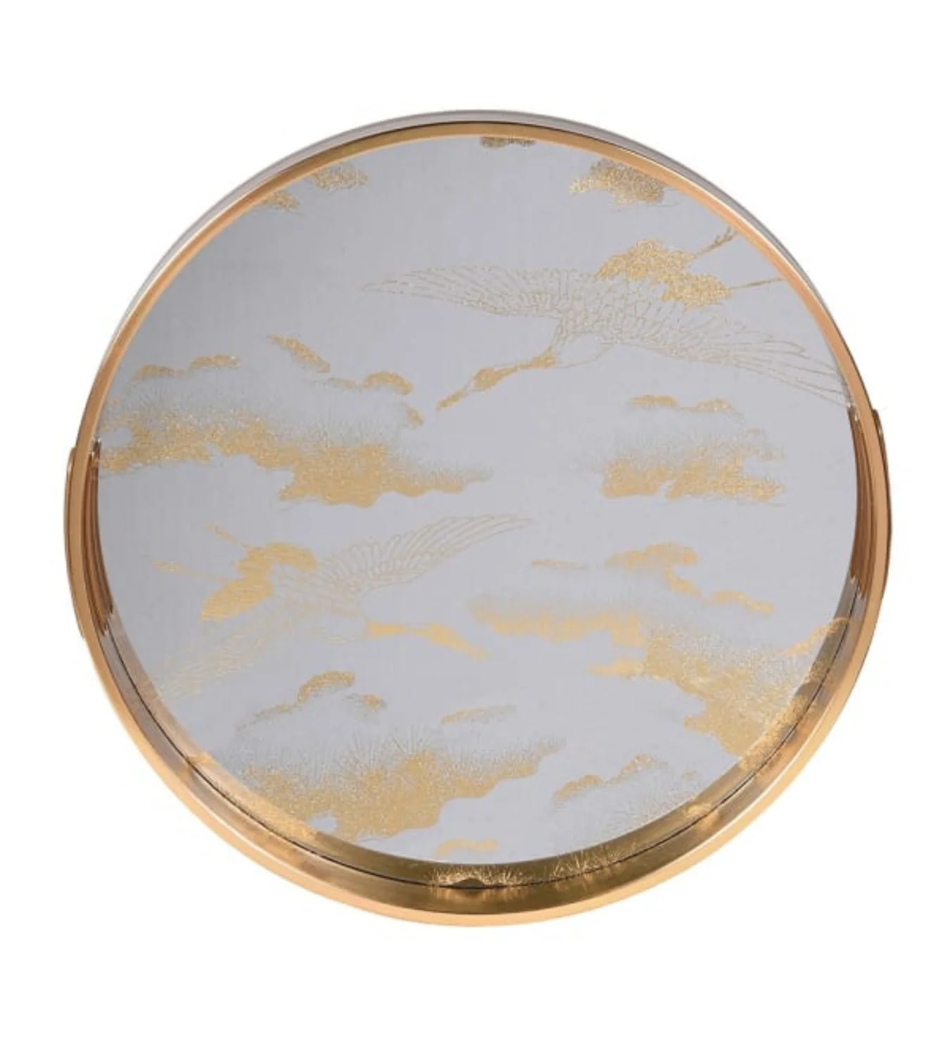 Golden Clouds Mirrored Decorative Tray - Image 6
