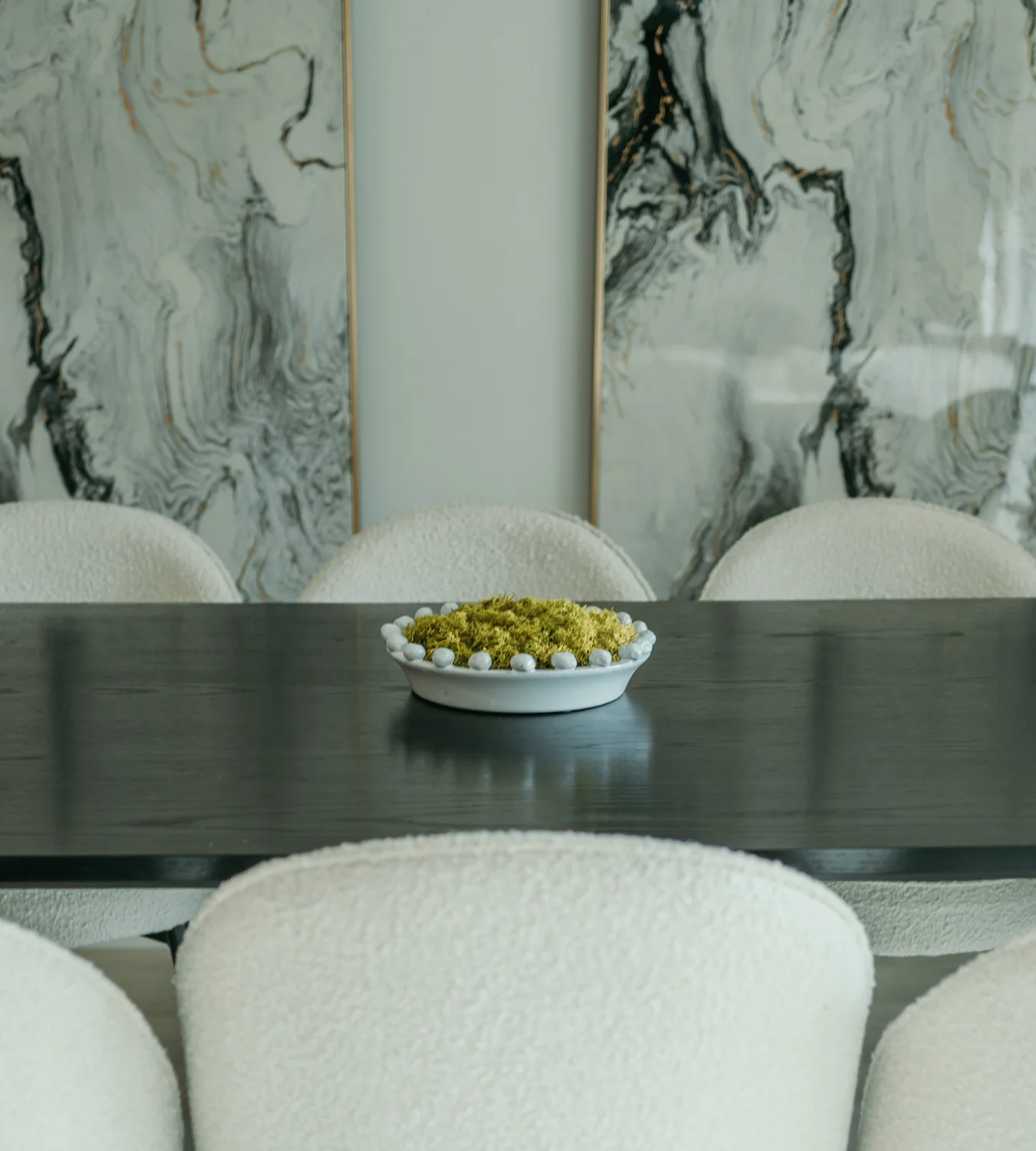 Large Bobble Edged Ceramic Fruit Bowl - Image 3