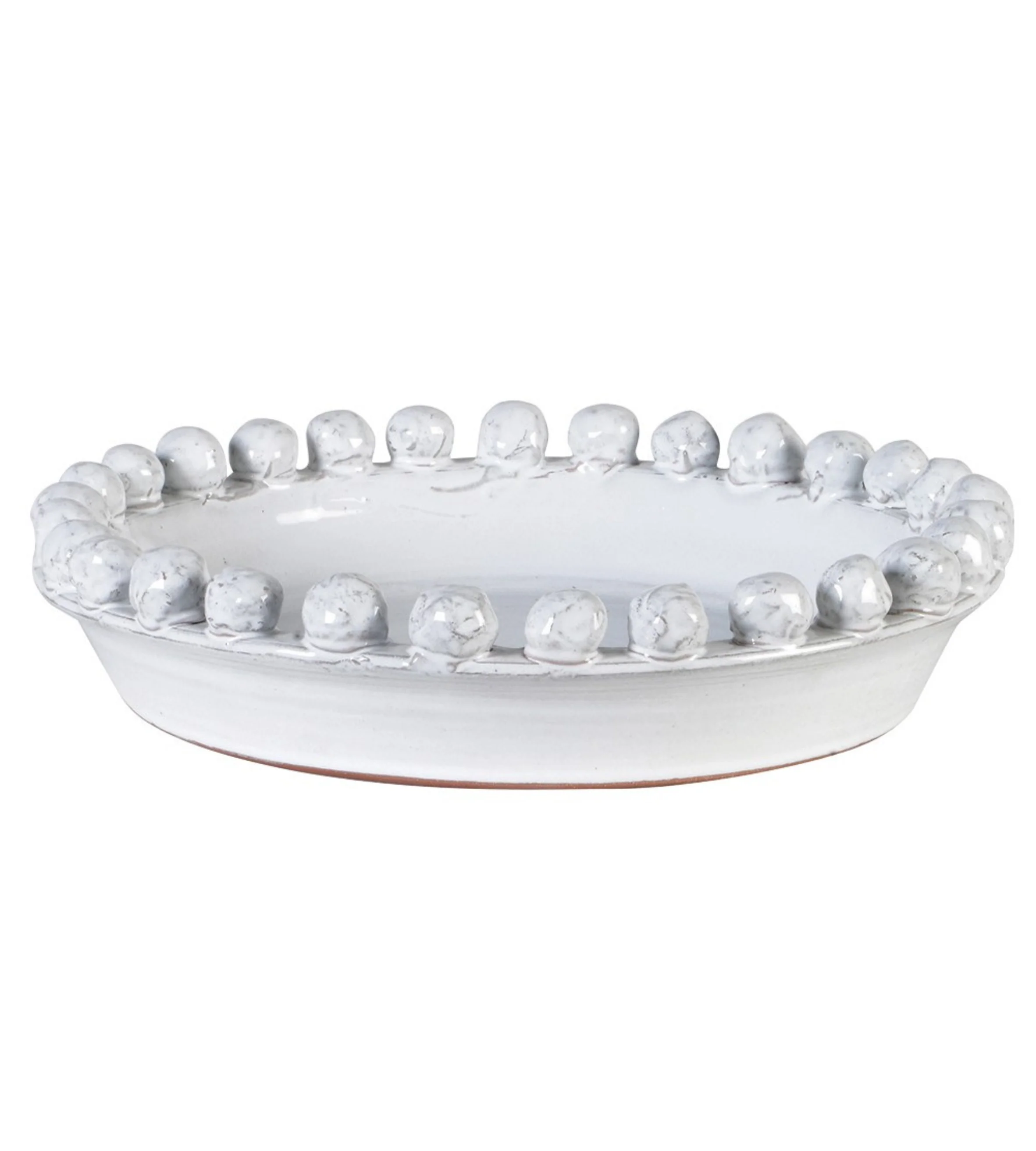Large Bobble Edged Ceramic Fruit Bowl - Image 4