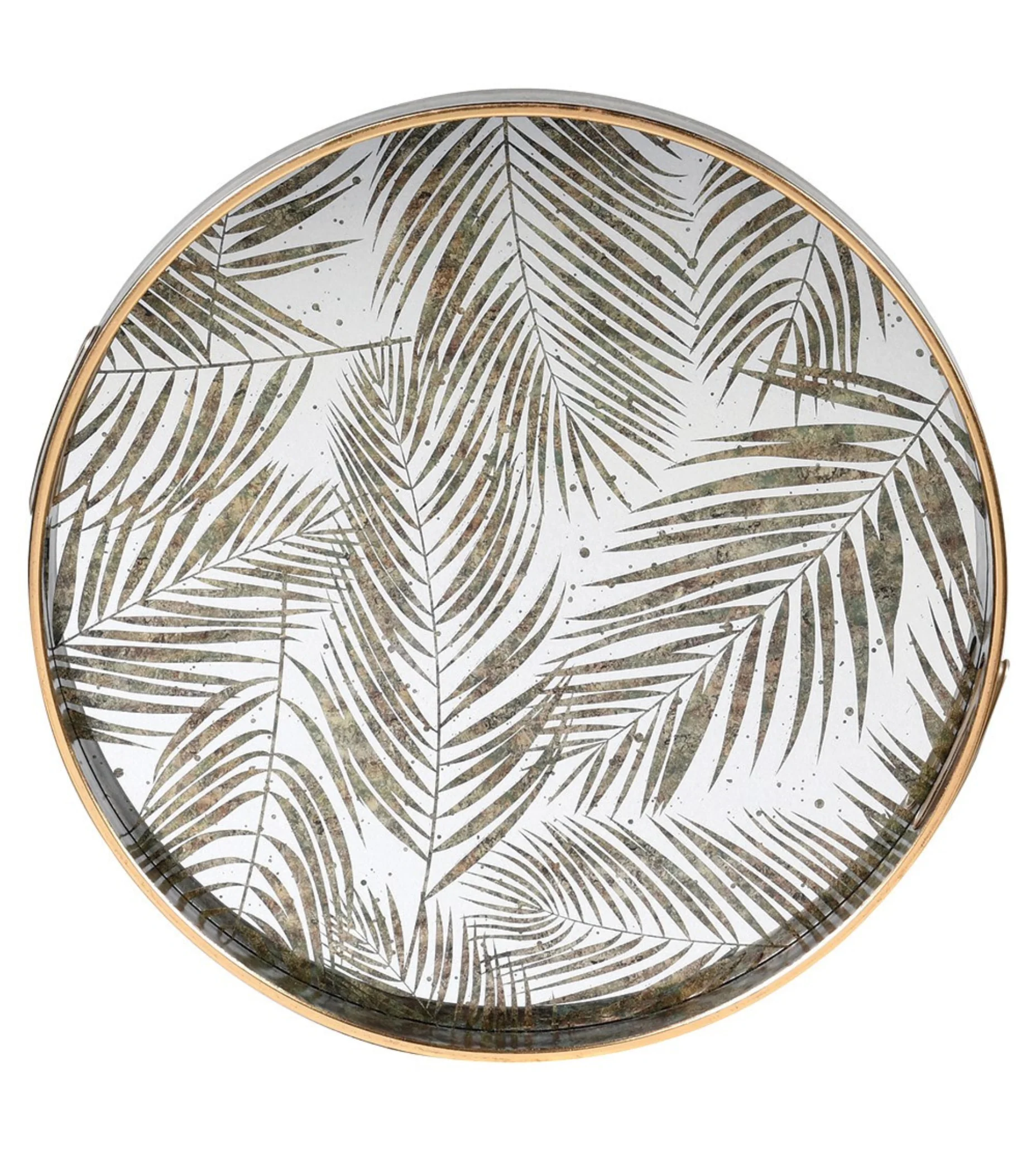 Large Fern Pattern Bronzed Tray - Image 3