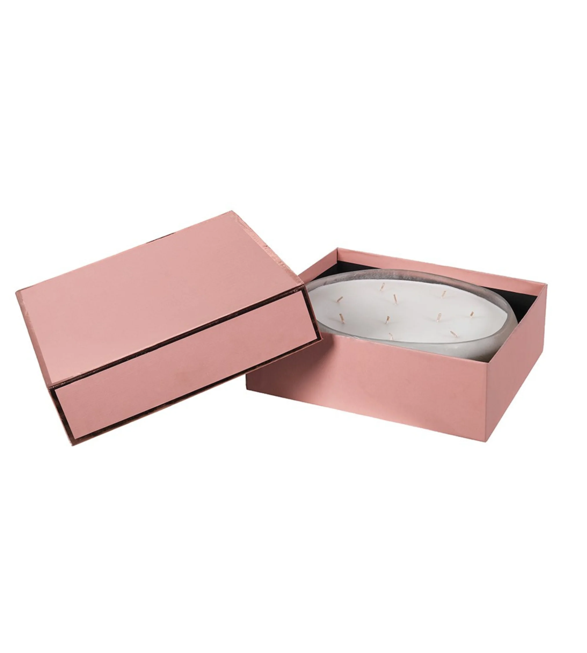 Large White Sea Salt Candle in Gift Box - Image 6