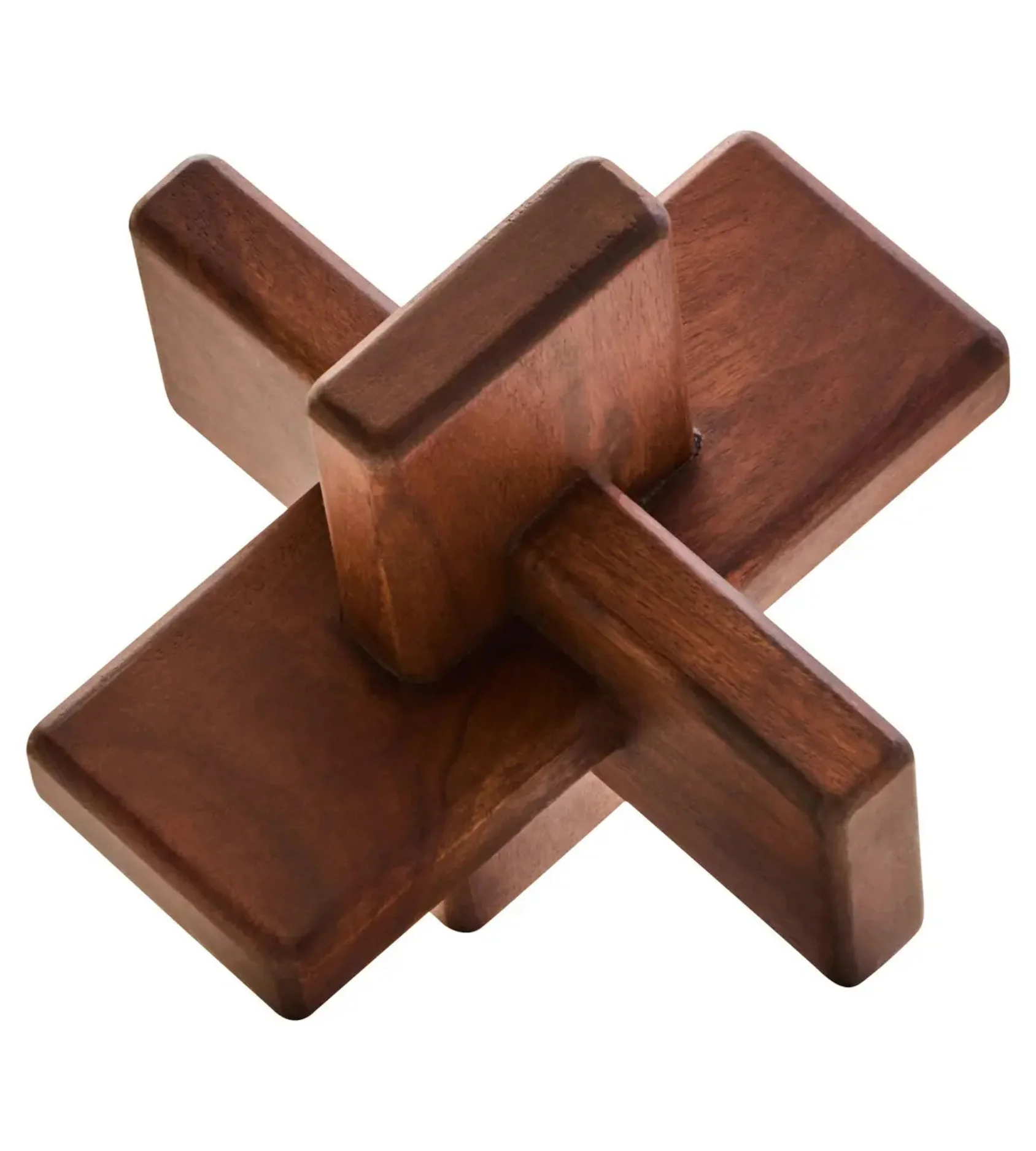 Milo Brown Wood Sculpture - Image 4