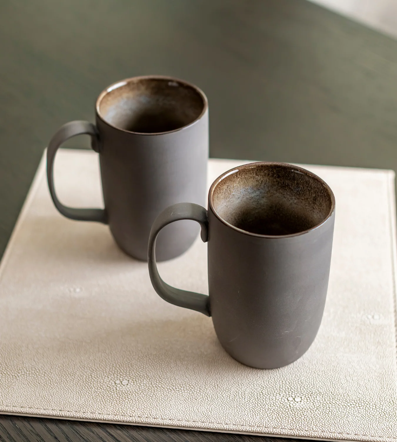 Set of 4 Grey Takiya Stoneware Mugs