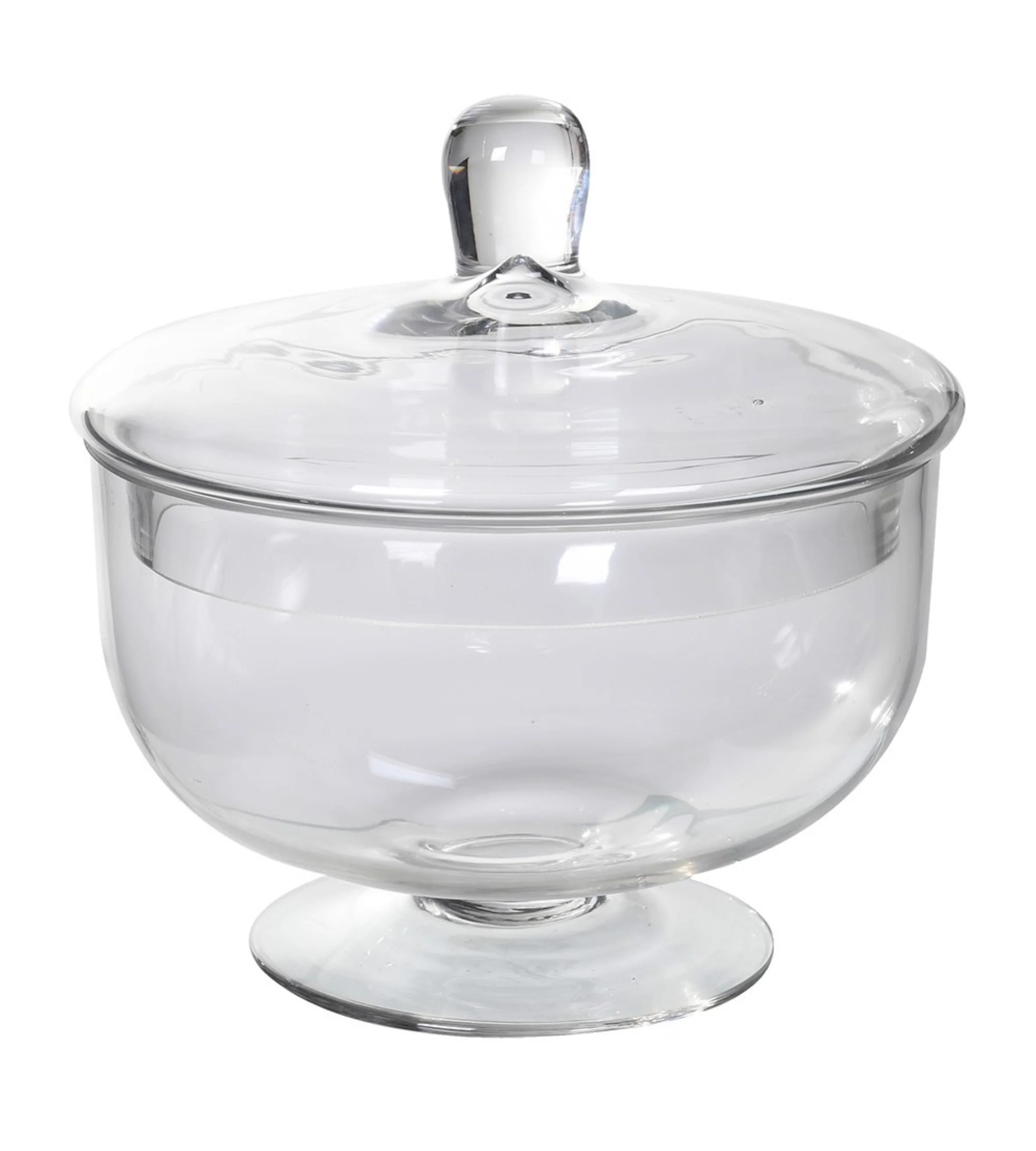 Squat Glass Lidded Jar - Image 3