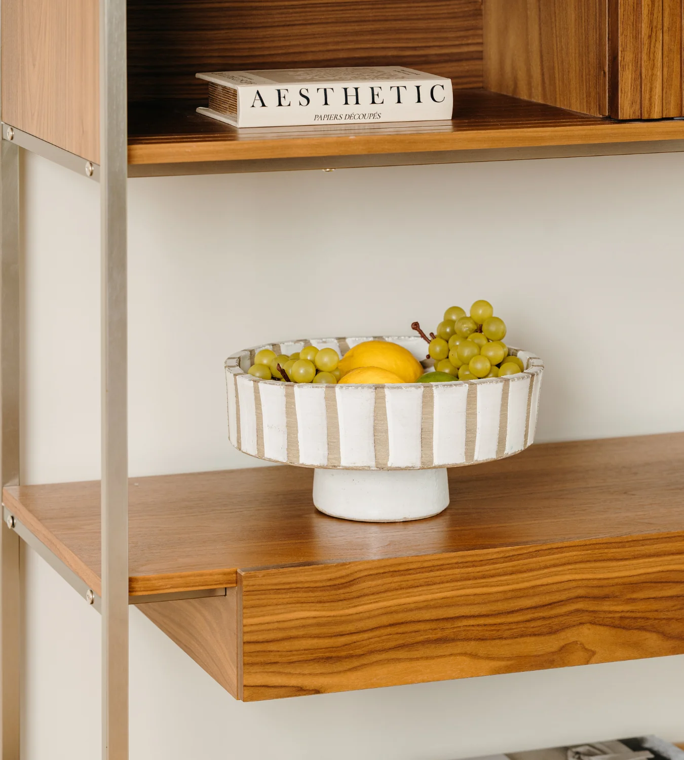 White Stripe Terracotta Bowl - Image 2
