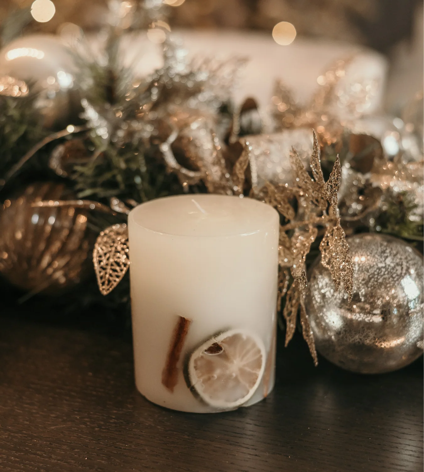 Winter Spice Pillar Candle